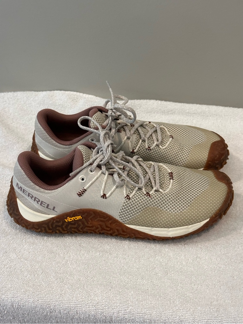 Merrell Taupe and Brown Women's Trail Runners